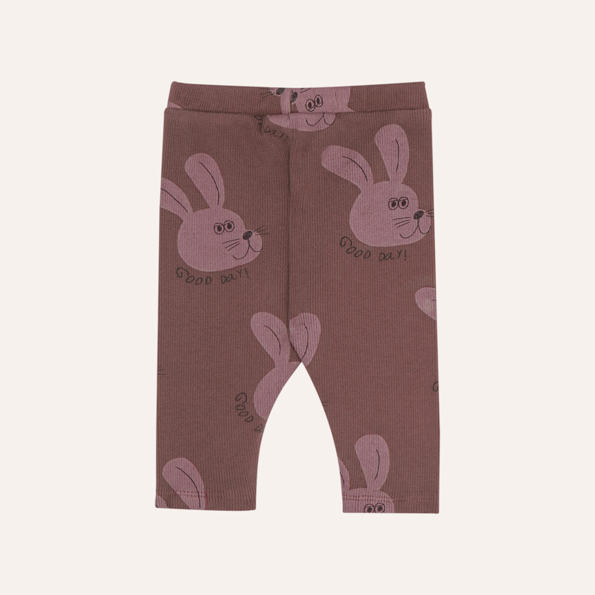 The Campamento Baby leggings Rabbit - Purple Brown