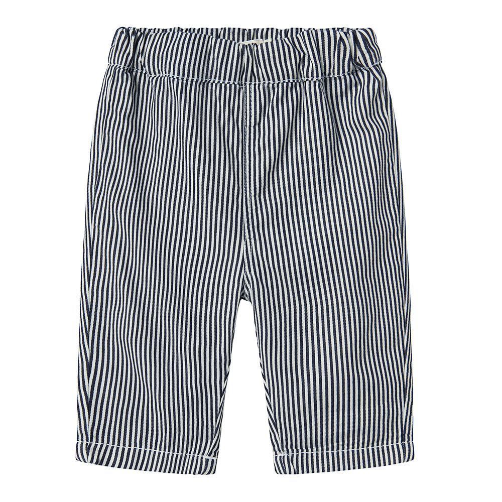 Lil Atelier babybroek Kasper - Gestreept denim
