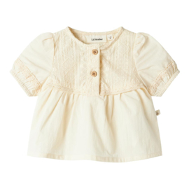 Lil Atelier Daisy baby blouse - Turtledove
