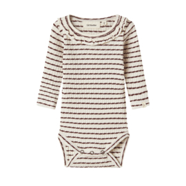 Lil Atelier Osophia body  -  Hot Chocolate Gestreept
