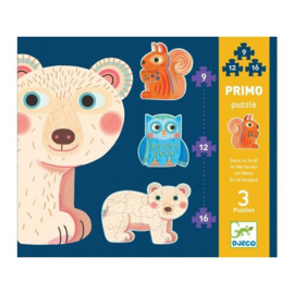 Djeco progressive Primo puzzel In Het Bos (3+)