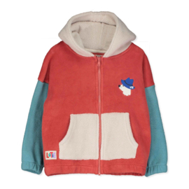 Lotiekids Fleece Hoodie Chill Dog  -  Colour Block