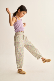 Cozmo - multi-floral twill cotton broek