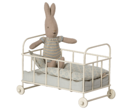 Maileg  Cot Bed - Metalen baby bedje off white