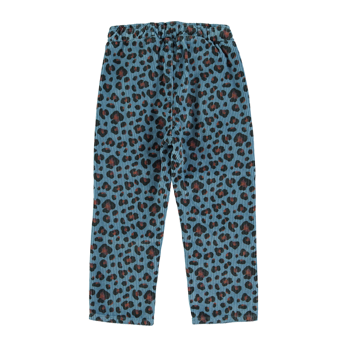 Piupiuchick  Blauwe Corduroy Broek - Animal print