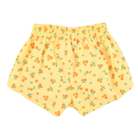Piupiuchick gele shorts met bloemenprint