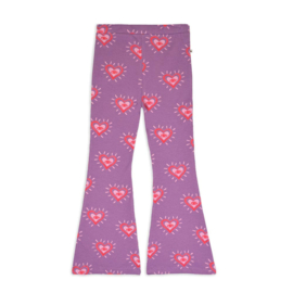 Ammehoela | Liv.42 Flared legging met hartenprint