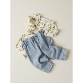 Lil Atelier Funda denim newborn broekje