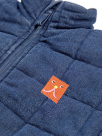 Bobo Choses | Funny Face vintage denim quilted jacket | Winterjas