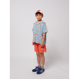 Bobo Choses Morning Egg all over denim shirt