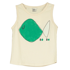 Lotiekids tank top Big Fish - Vanille