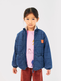 Bobo Choses | Funny Face vintage denim quilted jacket | Winterjas