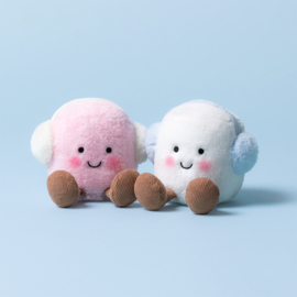 Jellycat Kerstknuffel Amuseables Toastie Pink and White Marshmallows