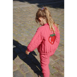 Konges Slojd Juno Sparkle bomber jacket Raspberry Wine