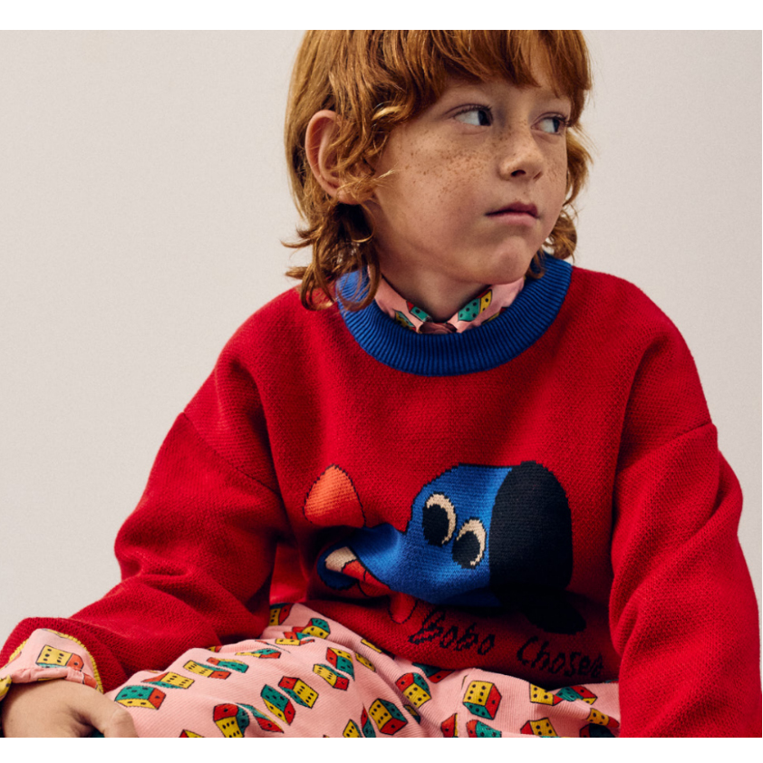 Bobo Choses Doggy Mate Jacquard Jumper