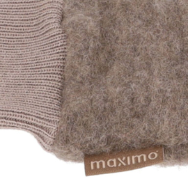Maximo wolfleece babywantjes  -  Bruin Melange