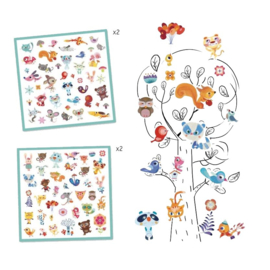 Djeco Stickers Little Friends DJ08842 | 3+