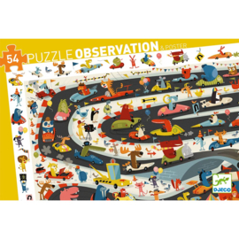 Djeco Observatie puzzel Car Rally 54 stukjes DJ07564 | 5+