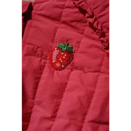 Konges Slojd Juno Sparkle bomber jacket Raspberry Wine