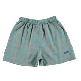 lotiekids | Woven Shorts Checks and Glasses | Pacific