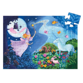 Djeco  Vormpuzzel De Fee en de Unicorn 36 stukken  DJ07225 | 4+