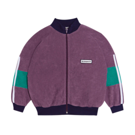 The Campamento Terry Color Block Zipper Purple