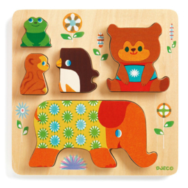 Djeco houten puzzel Woodypile  1 +