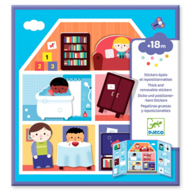 Djeco herbruikbare stickers Het Huis DJ09072 | 18m+