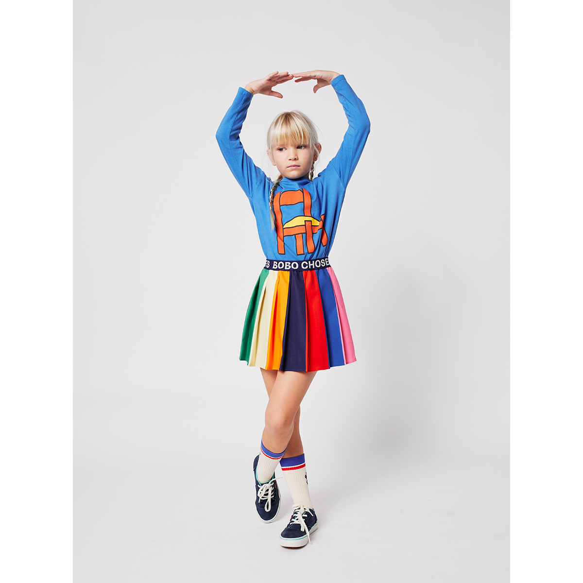 Bobo Choses  Geplooide Color Block Rok