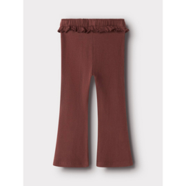 Lil Atelier Thora Hun Flared Pants - Hot Chcolate