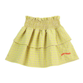 Bobo Choses Vichy ruffle skirt