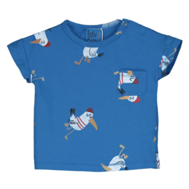 Lotiekids baby T-shirt Seagul all over - Royal Blue