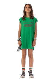 Piupiuchick | Groene T-shirt jurk met "Hottest Summer" print