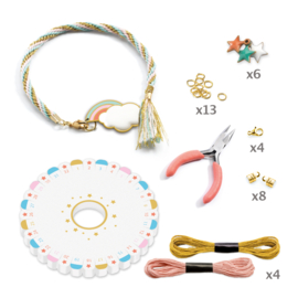Djeco knutselpakket Kumihimo armbandjes maken DJ09818 | 8-14 jaar
