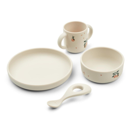 Liewood | Vivi printed tableware Set | Peach