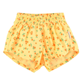 Piupiuchick gele shorts met bloemenprint