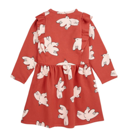 Bobo Choses | Freedom Bird all over ruffle dress