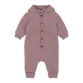 Mikk-line merinowollen babysuit  -  Twilight Mauve