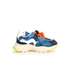 Flower Mountain kindersneakers Yamano 3 Junior - Navy Celeste Blue