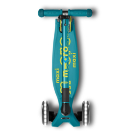 Inklapbare Micro Step Maxi Deluxe - Petrol Green LED | 5-12 jaar