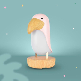 Mary 's | Oplaadbare Bluetooth speaker en LED lamp Toekan roze