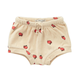 Sproet & Sprout terry baby shorts met appeltjes