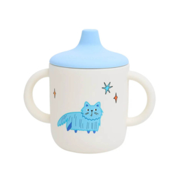 The Cotton Cloud tuitbeker Meowtiful Cats - Lichtblauw