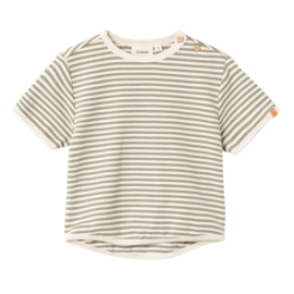 Lil Atelier | Geo Fon loose top  Moss Gray