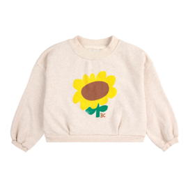 Bobo Choses Sunflower cropped sweatshirt