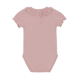 Enfant roze body met broderie