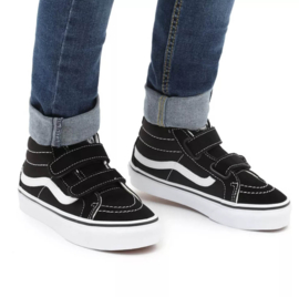 * Vans * Kids Sk8-Mid Reissue | Black + True white