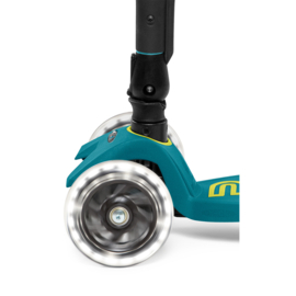 Inklapbare Micro Step Maxi Deluxe - Petrol Green LED | 5-12 jaar