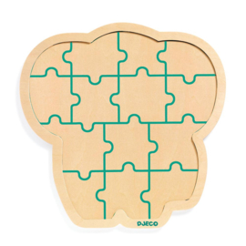 Djeco | Houten puzzel Olifantje | Puzzlo Elephant | 3+