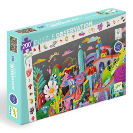 Djeco Observatie puzzel Crazy Town 200 stukjes DJ07462 | 6+
